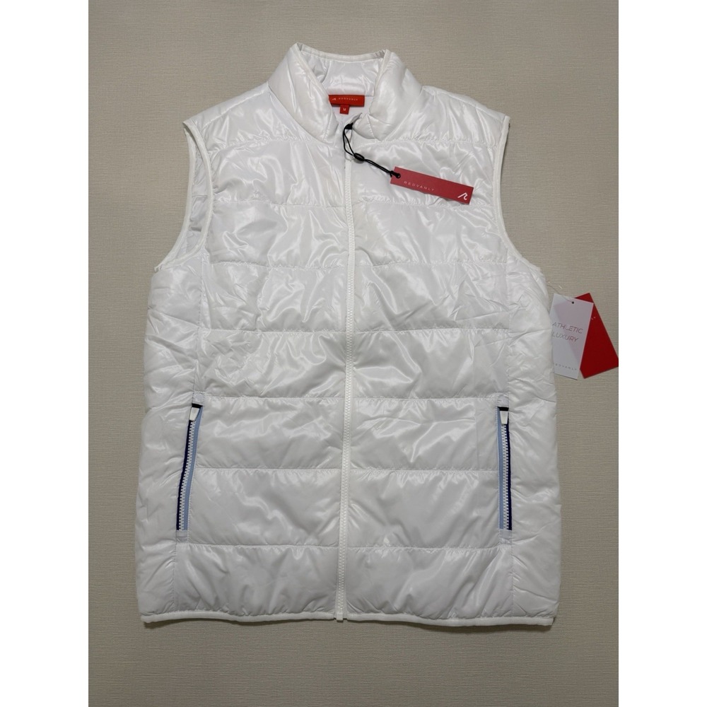 Redvanly Winslow Golf Fashion Vest Mens Medium New Bright White $275